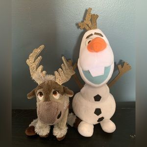 Olaf and Sven stuffed animals